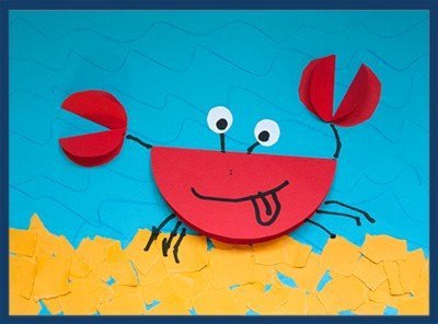 Аппликация краб