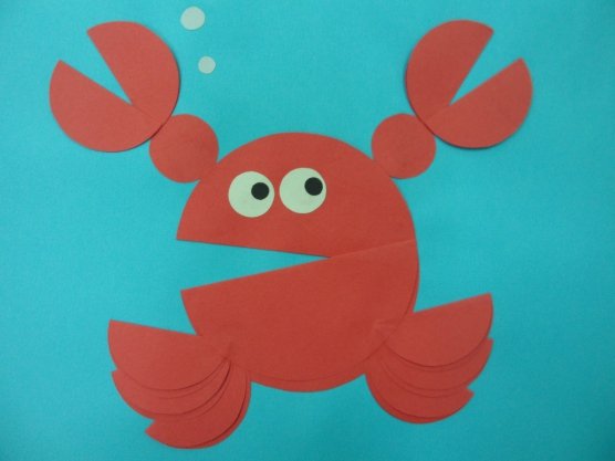 Аппликация из полукругов