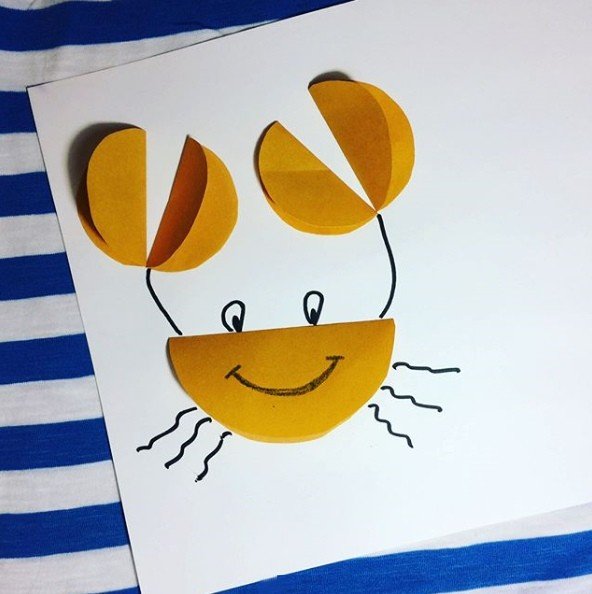 Простая летняя аппликация