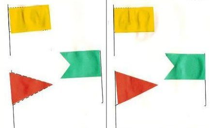 Аппликация красивые флажки в средней группе