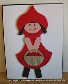 Аппликация для детей красная шапочка