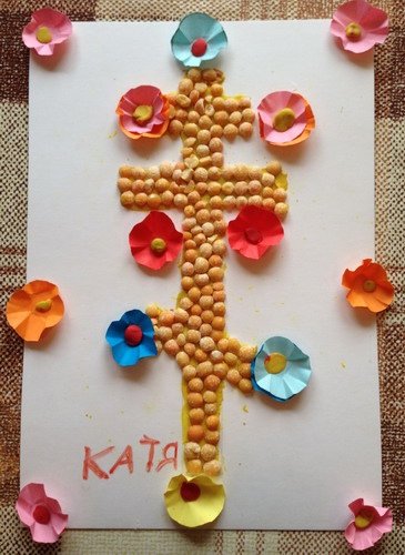 Воздвижение Креста Господня поделка в воскресной школе