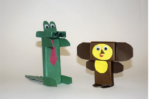 Поделка Чебурашка из бумаги