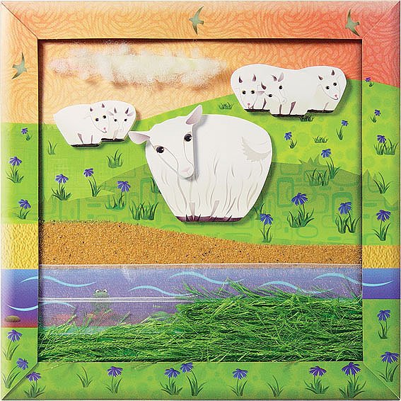 Козлик аппликация из бумаги