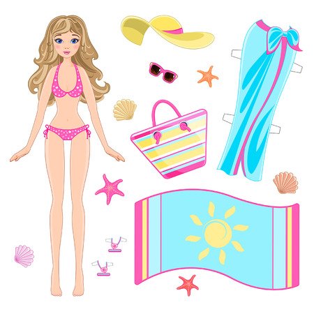 Куклы вырезалки с одеждой Барби