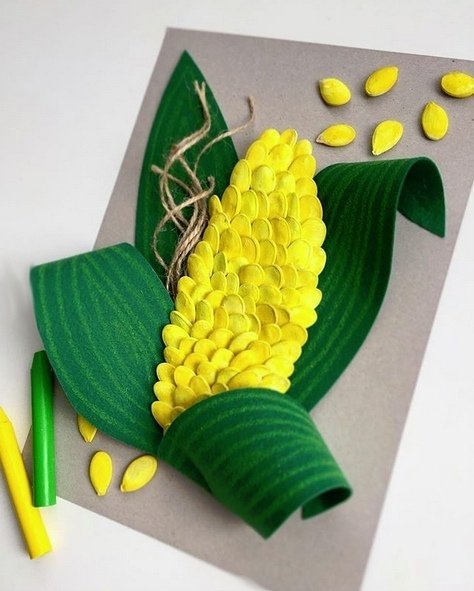 Объемная поделка кукуруза