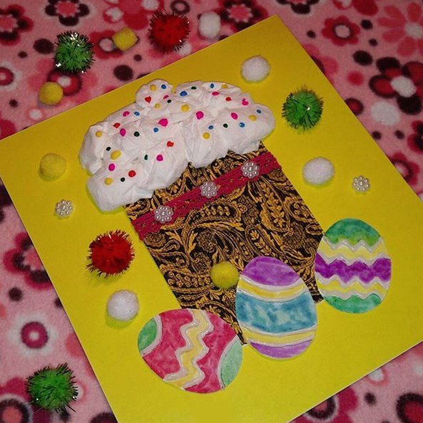 Поделка Пасхальный кулич