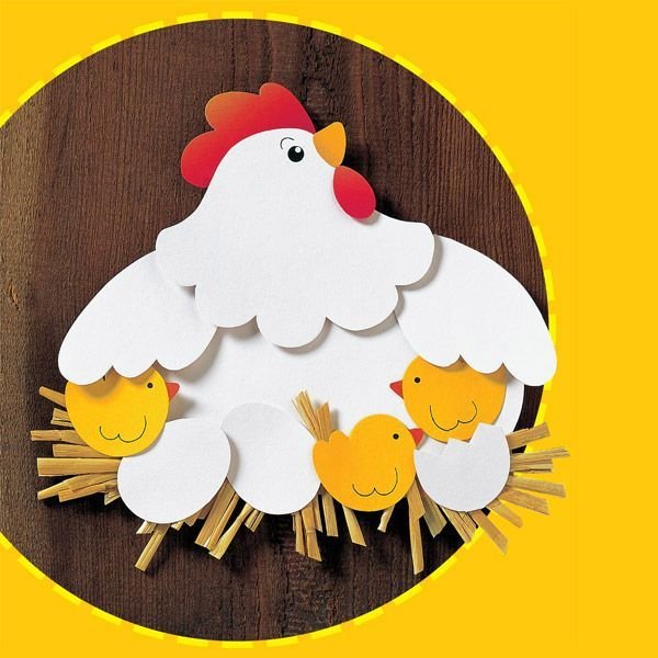 Бумажные курочки. Аппликация курица с цыплятами. Поделка Курочка из бумаги. Аппликация Курочка с цыплятами. Поделка цыпленок из бумаги.