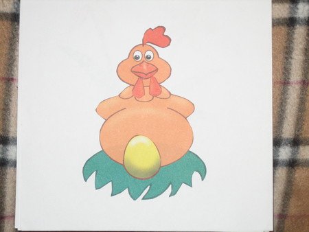 Аппликация для детей Курочка Ряба