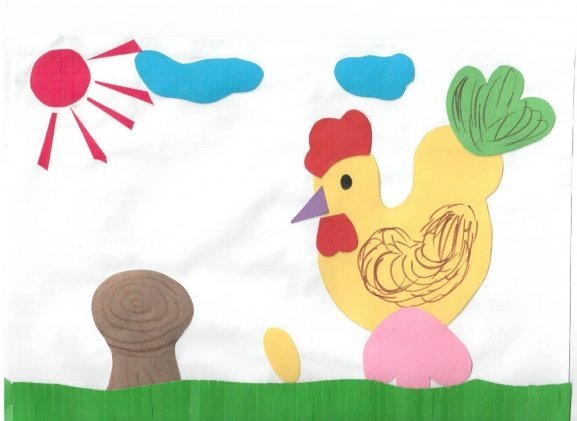 Аппликация Курочка