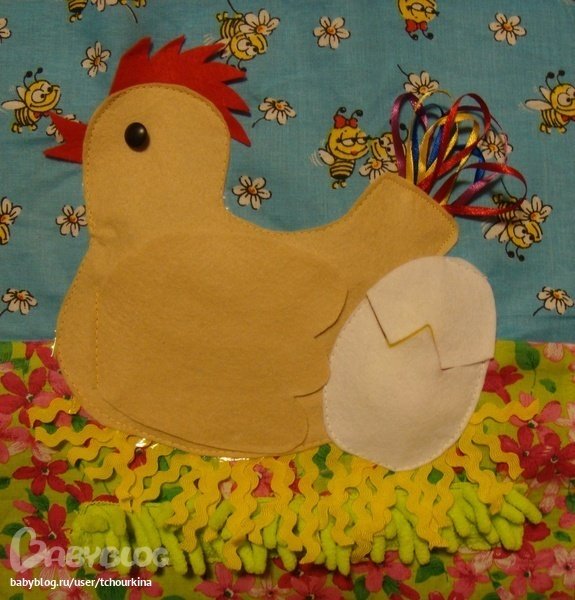 Аппликация курица