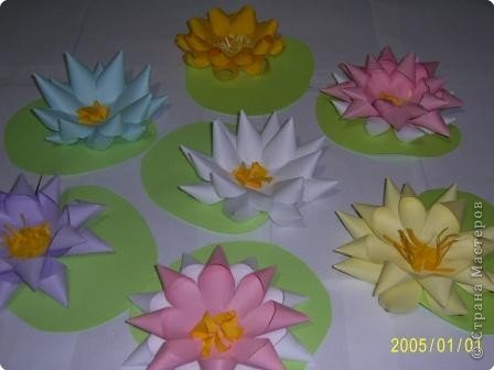 Кувшинка аппликация для детей