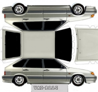 ВАЗ 2114 чертеж развертки