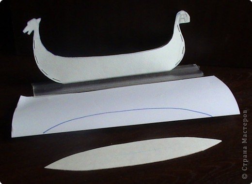 Ладья викингов из бумаги