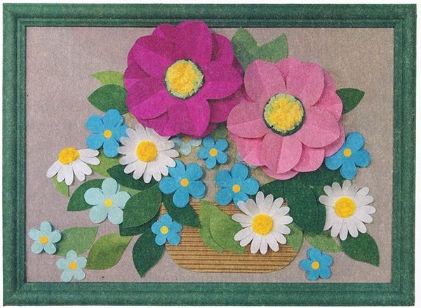 Аппликации легкие цветок (40 фото)