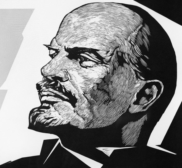 Портрет Ленина профиль