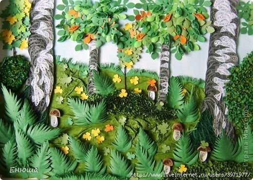 Квиллинг природа