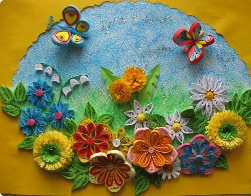 Летнее панно в детском саду