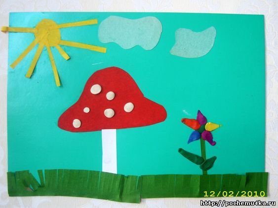 Аппликация на летнюю тему