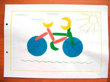 Аппликация на тему спорт