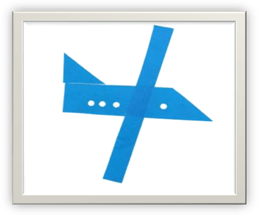 Аппликация летящие самолеты