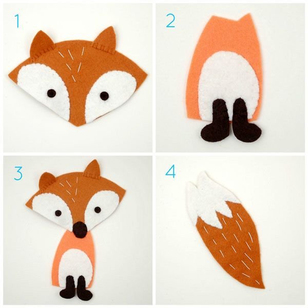 Аппликация лиса