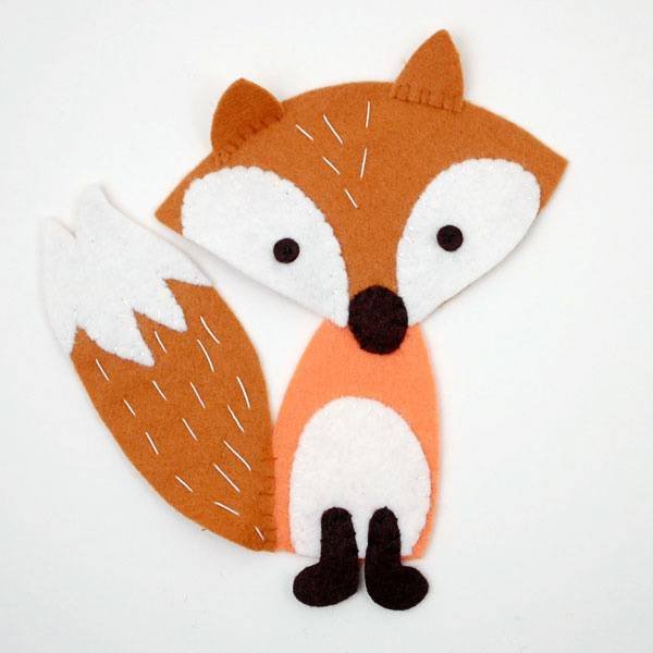 Аппликация Лисичка из бумаги