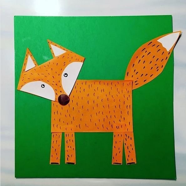 Аппликация из бумаги