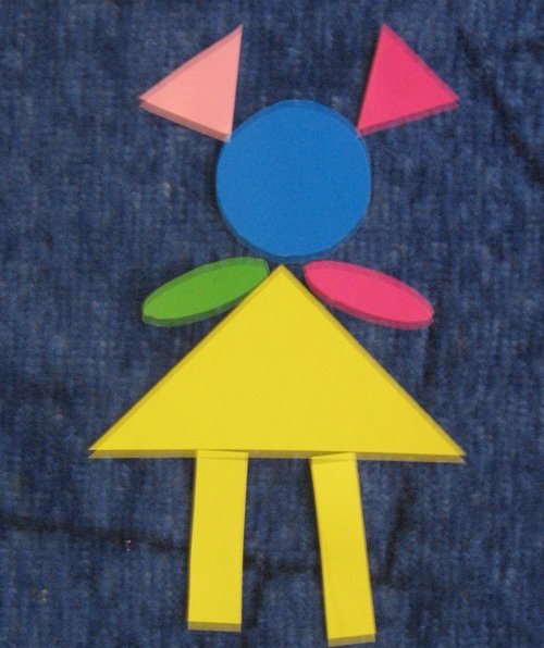 Человечек из геометрических фигур