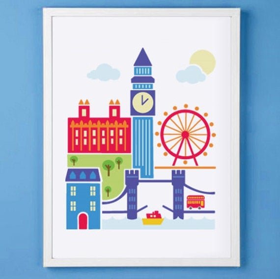 Аппликация Лондон для детей