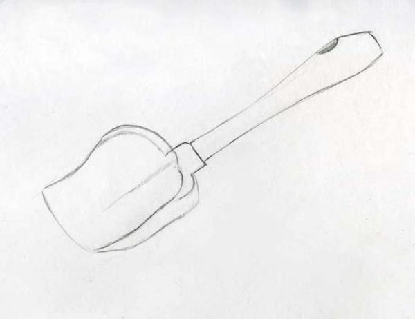 Раскраска лопаточка