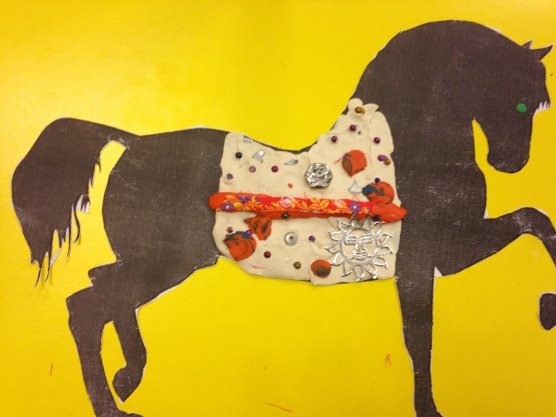 Аппликация лошадка для малышей