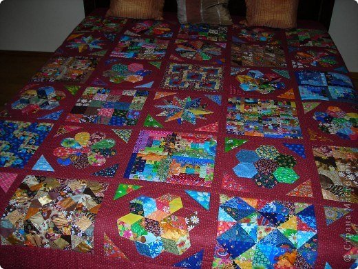 Аппликация из фантиков лоскутное одеяло