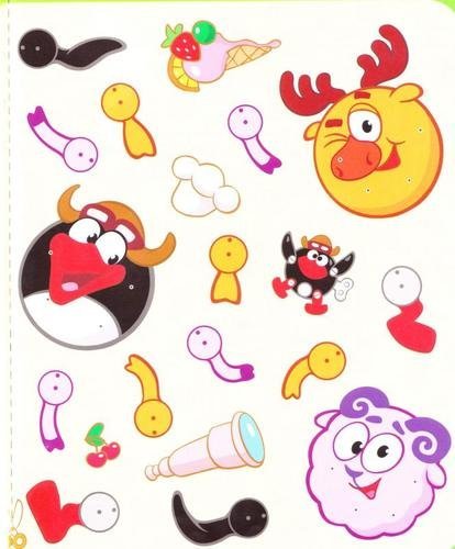 Вырезание для детей Смешарики