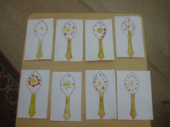 Ложки расписные для средней группы