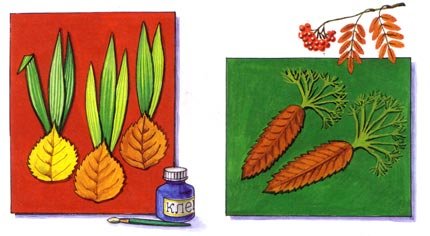 Фрукты из засушенных листьев