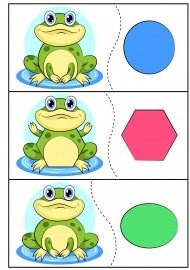 Лягушка из геометрических фигур