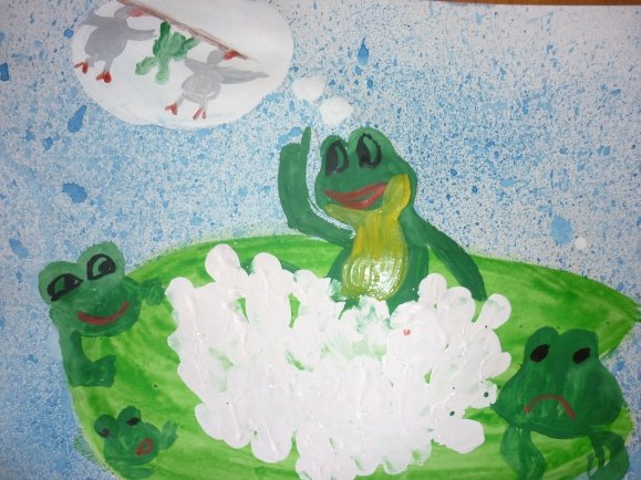 Аппликация к сказке лягушка путешественница