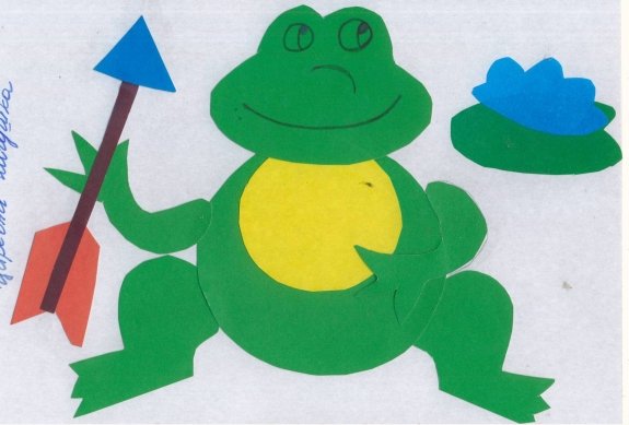 Аппликация Царевна лягушка