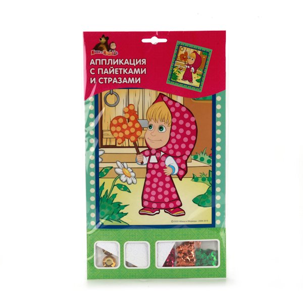 Мульти арт аппликация со стразами и пайеткам и