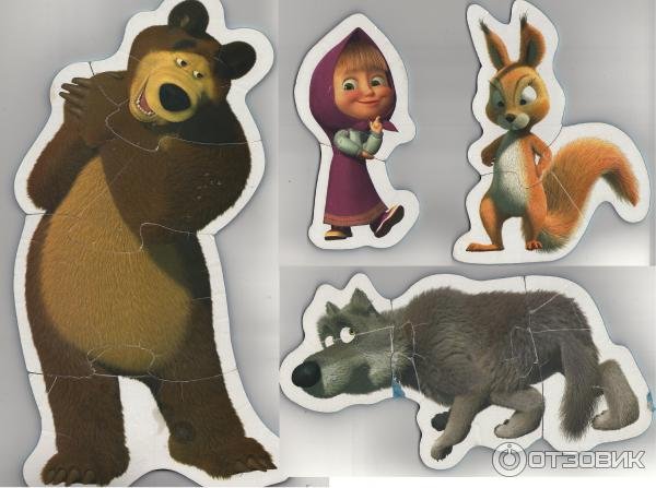 Аппликации маша и медведь маша (40 фото)