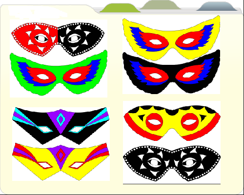 Аппликация Театральная маска