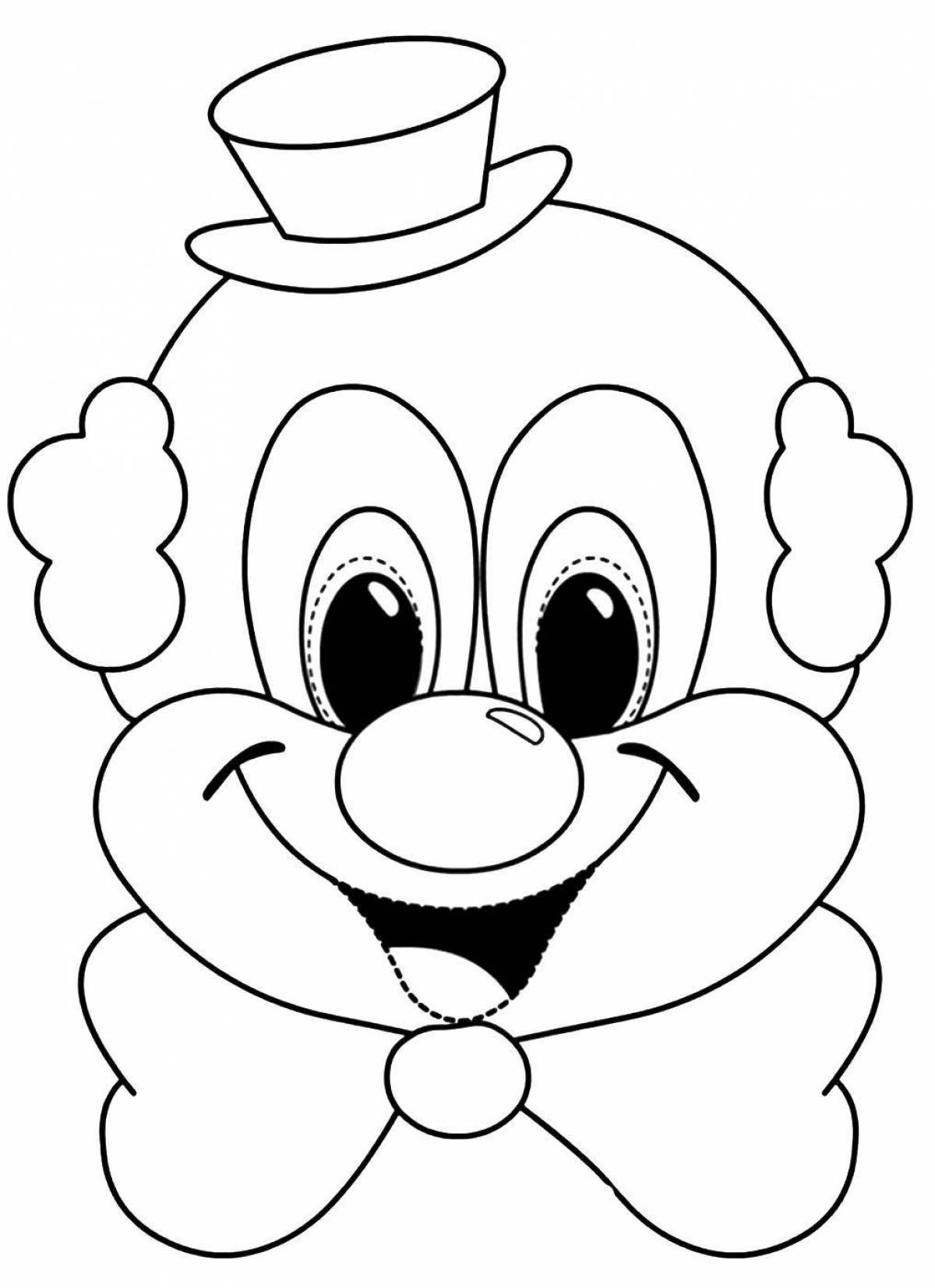 Рисование маска клоуна. Лицо клоуна раскраска. Лицо клоуна раскраски для детей. Аппликация "клоун". Голова клоуна раскраска.