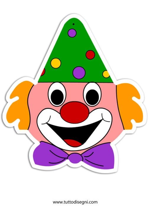 Аппликация клоун для малышей. Клоун поделка из бумаги. Лицо клоуна для поделок. Клоуны для детей.