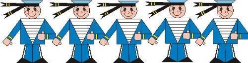 Аппликация матрос