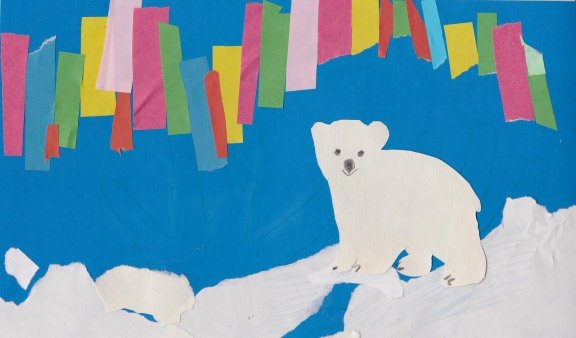 Аппликация белый медведь в старшей группе