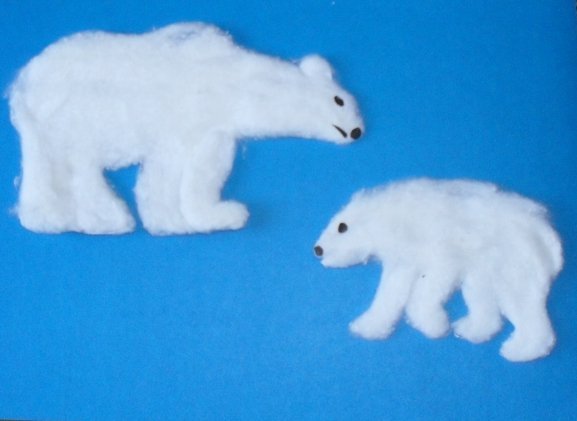 Поделка белый медведь