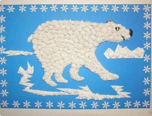 Поделка белый медведь