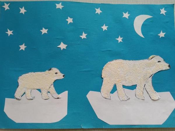 Поделка белый медведь