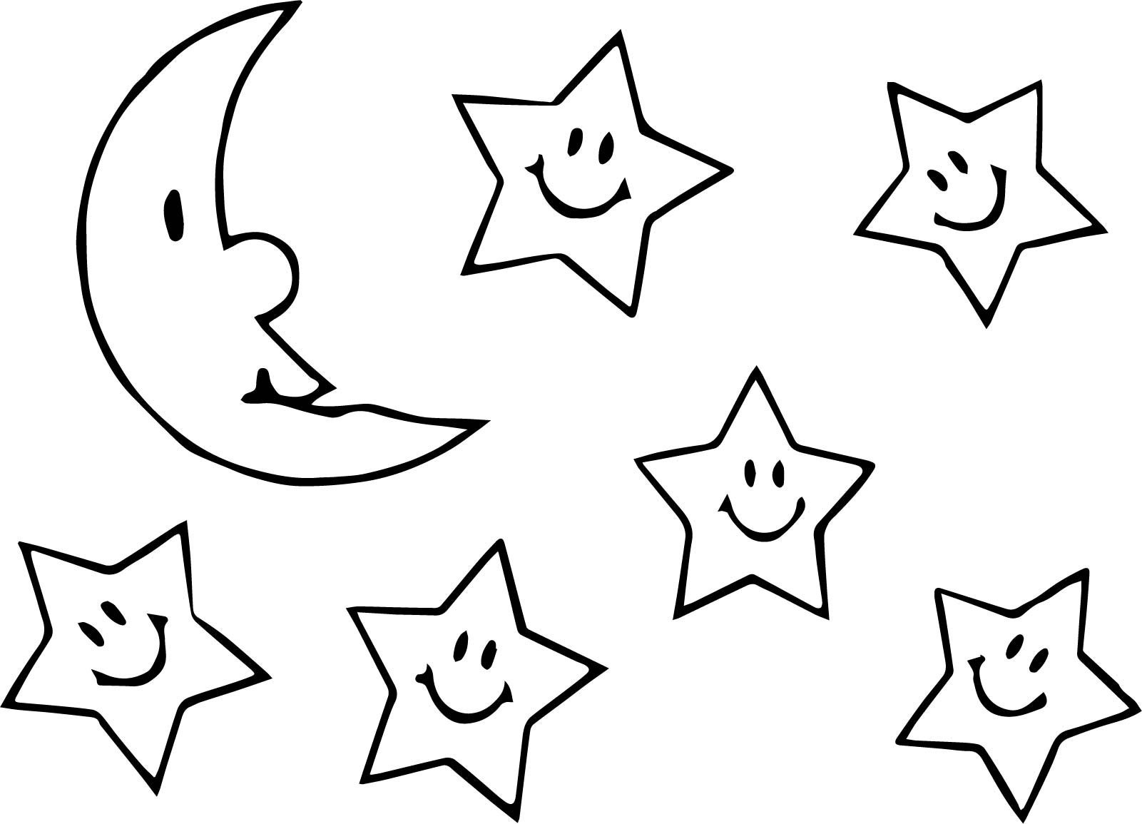 Месяц с глазками. Звезды для вырезания. Звезда раскраска для детей. Звезда шаблон для аппликации. Раскраска месяц и звезды.